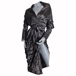 Rick owens satin / Silk wrap dress